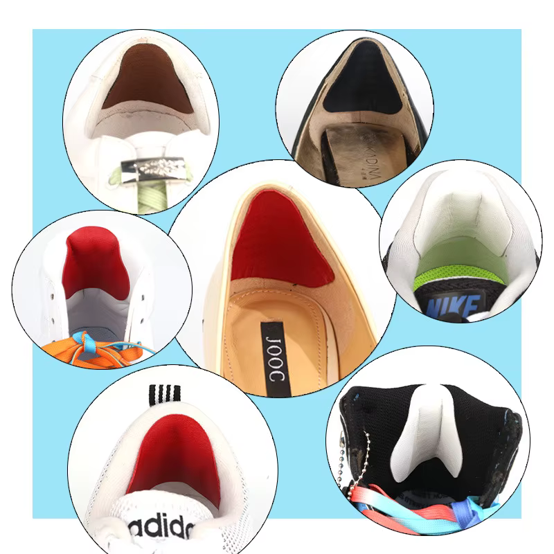 Semelles intérieures pour réparation du talon, 4 pièces, chaussures collantes, baskets doublées avec