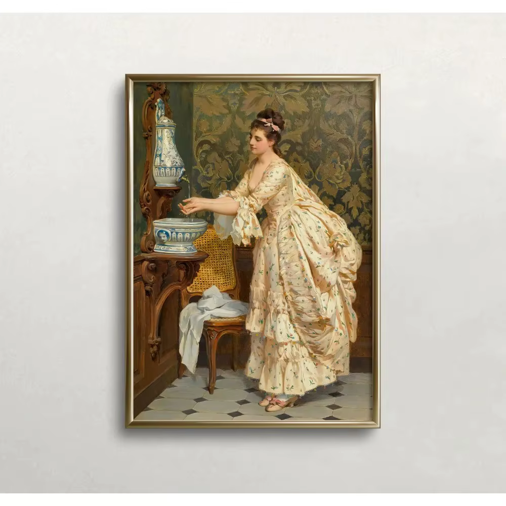 Affiche de Portrait de femmes de la Renaissance, peinture sur toile féminine victorienne Vintage, Ar