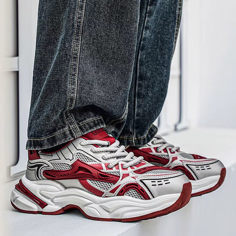 Baskets décontractées pour hommes, mocassins résistants à l'usure, antidérapants, chaussures de spor