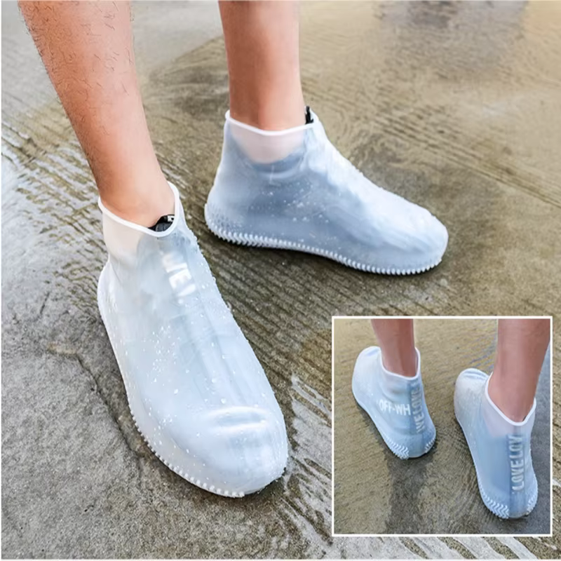 Couvre-chaussures imperméable en Silicone, protection unisexe pour chaussures, bottes de pluie pour 