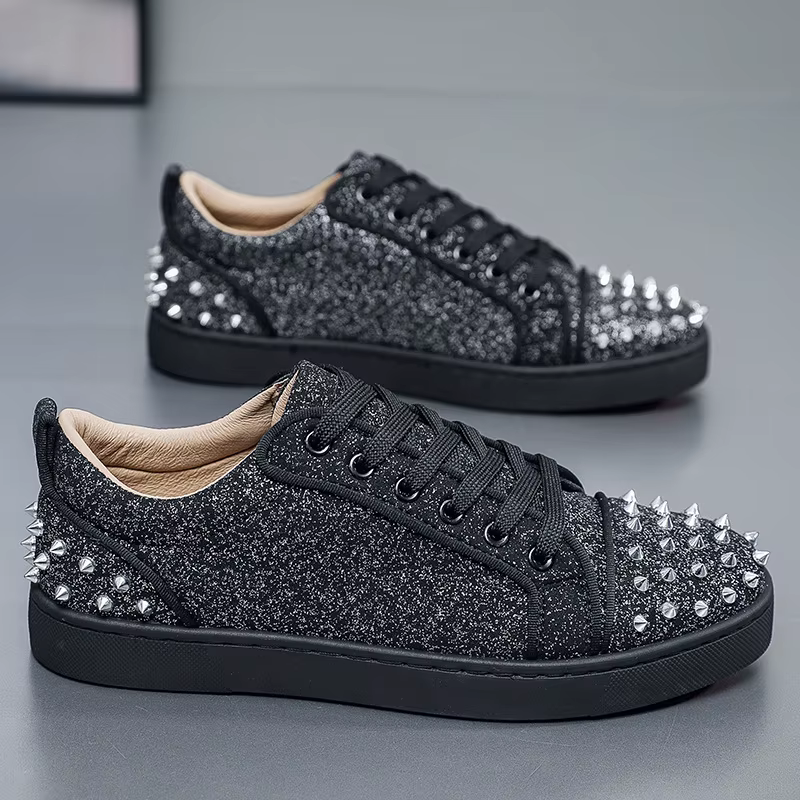 Nouvelle personnalité de rue chaussures de skate hommes tendance baskets rivets coniques décontracté