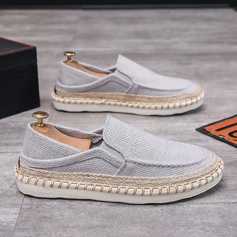 Chaussures en toile 2025 printemps et été nouvelles chaussures pour hommes mode tout-match décontrac
