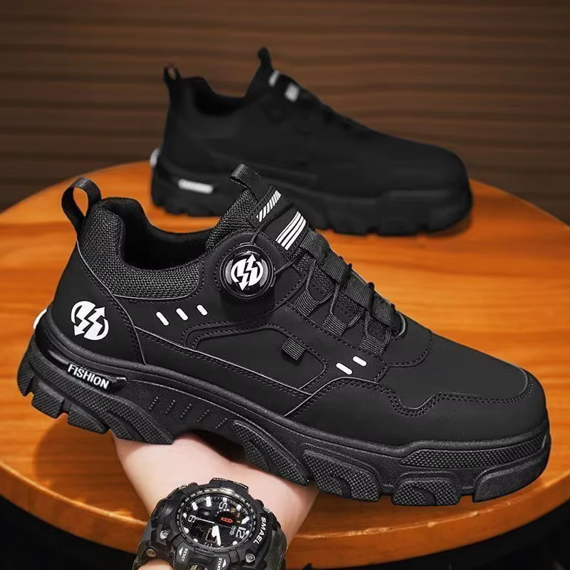 Chaussures d'été décontractées en cuir pour hommes, baskets confortables et souples, chaussures de p