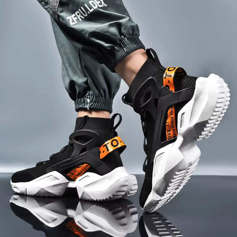 Baskets légères respirantes à semelle épaisse pour homme, chaussures de sport, de marche, décontract