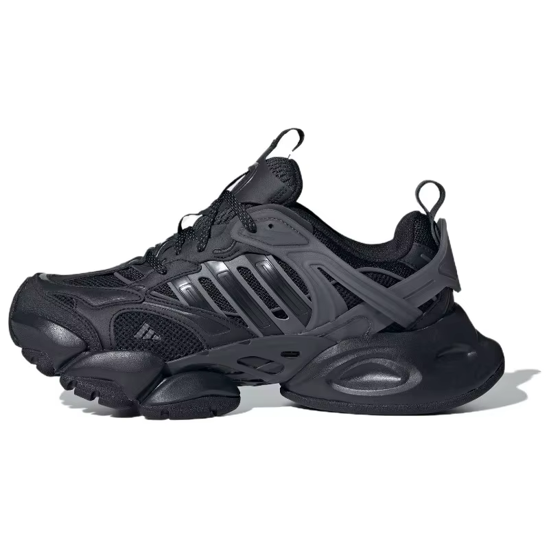 Adidas XLG Runner Deluxe Noir Semelle Épaisse Amorti Souple et Élastique Chaussures Rehaussantes Uni