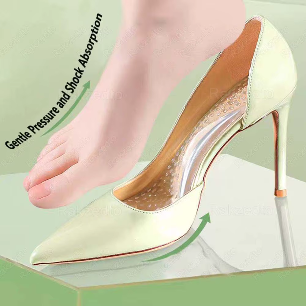 Semelles en silicone pour femmes Chaussures Pieds plats Soutien de la voûte plantaire Semelles ortho