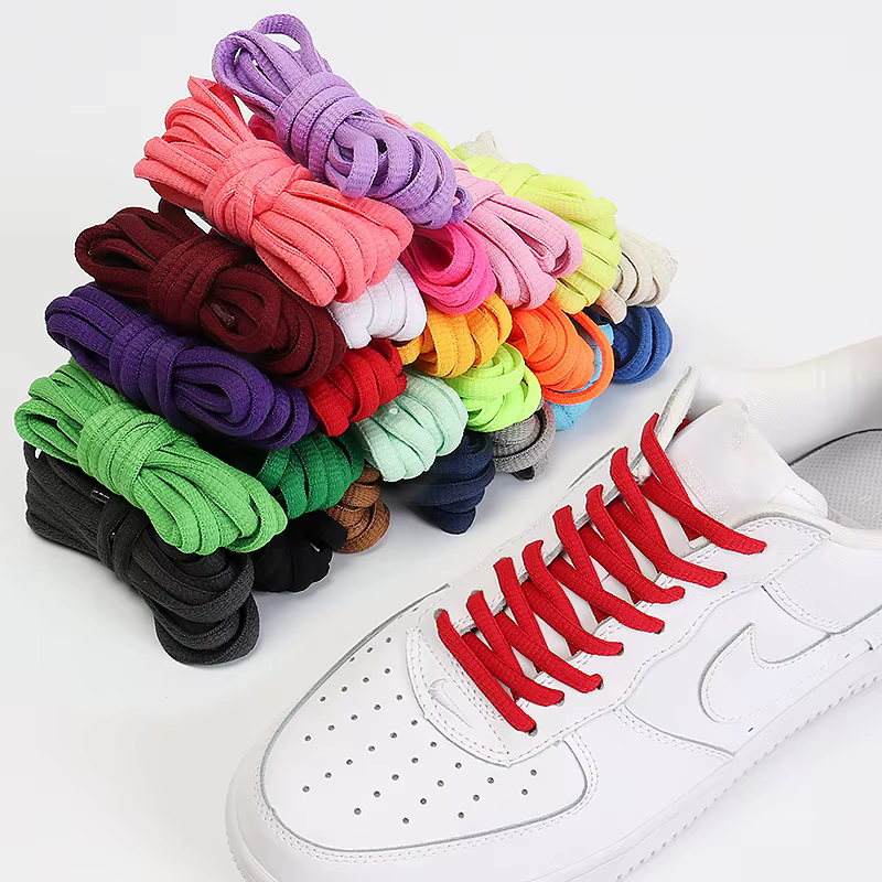 Lacets lumineux de sport pour hommes et femmes, Lacets ronds AF1, Résistant à l'usure, Non ald, Conv