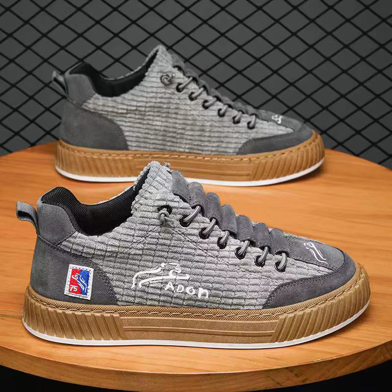 Chaussures de sport pour hommes, nouvelle collection printemps, semelle souple, respirantes, en cuir