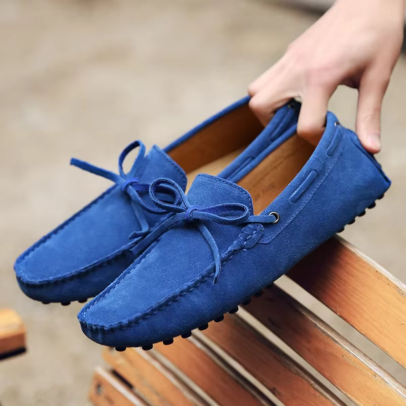 Chaussures en daim hommes taille 38-49 mocassins de luxe pour hommes mocassins souples homme chaussu
