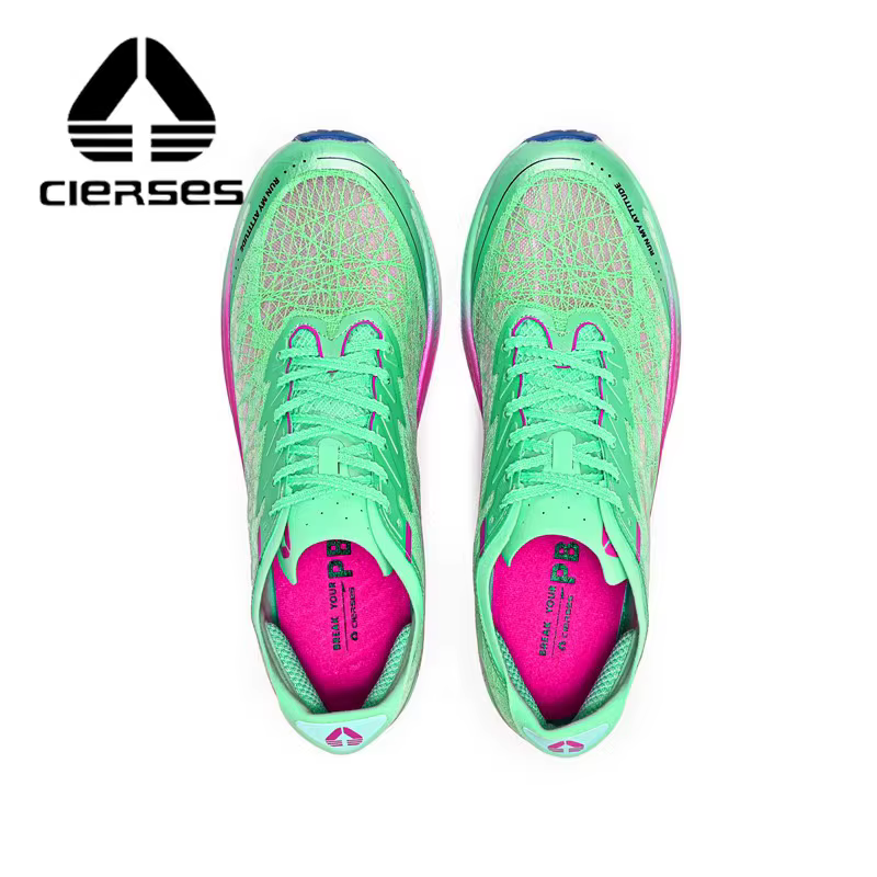 CLERSES Nouvelles chaussures de course à pied pour hommes avec plaque en carbone, respirantes, légèr
