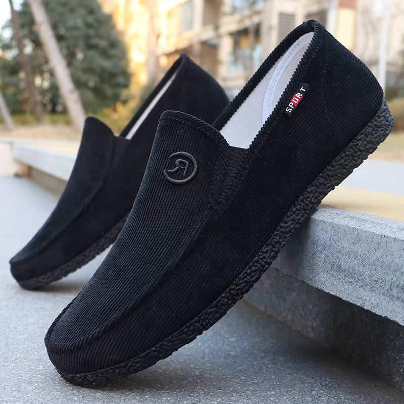 Chaussures décontractées pour hommes, légères, à enfiler, style mocassins de conduite, semelle en ca