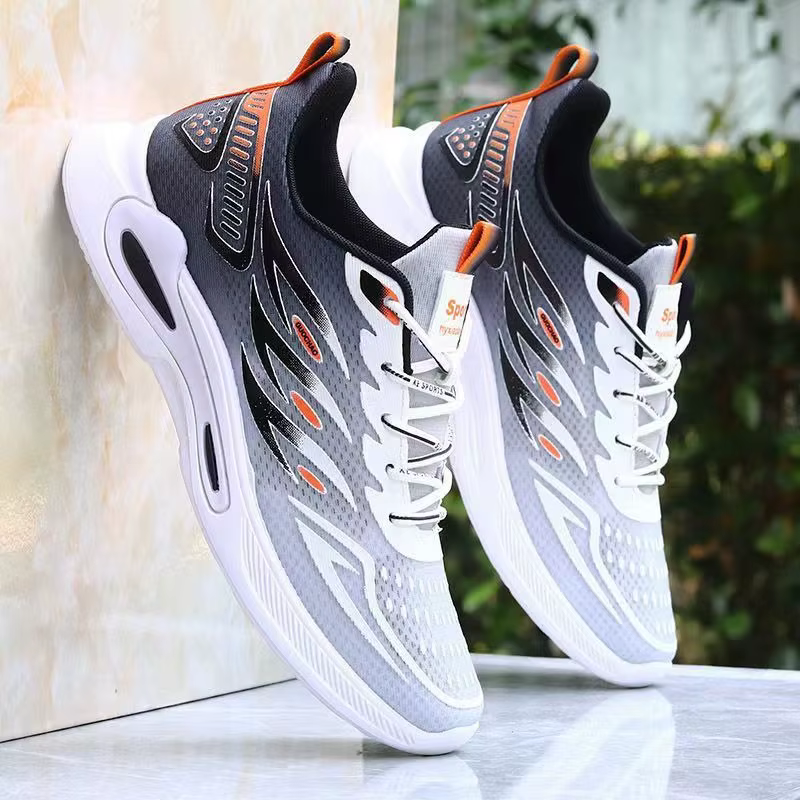 Nouvelles Chaussures de Sport d'Été pour Hommes à Coussin d'Air, Baskets Tendance en Maille Respiran