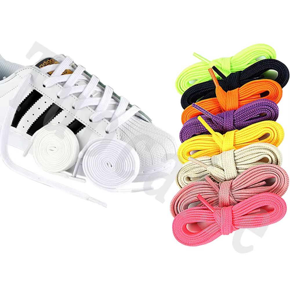 1 paire de lacets plats de 10mm de large pour chaussures de Sport lacet pour baskets/runner lacets d