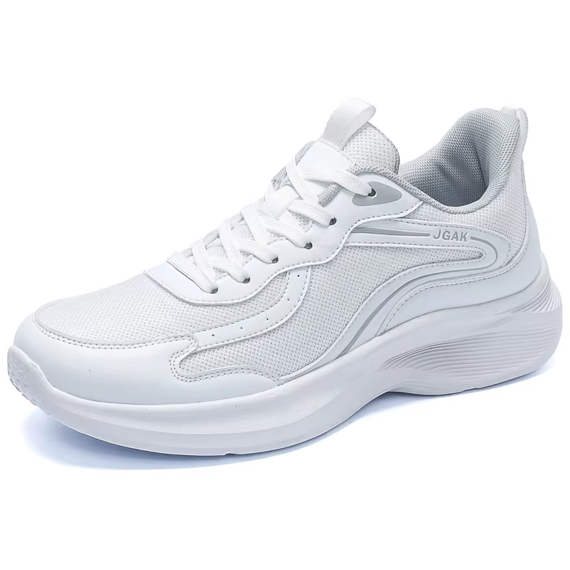 Baskets décontractées blanches pour hommes, chaussures de tennis confortables et respirantes, bon ma