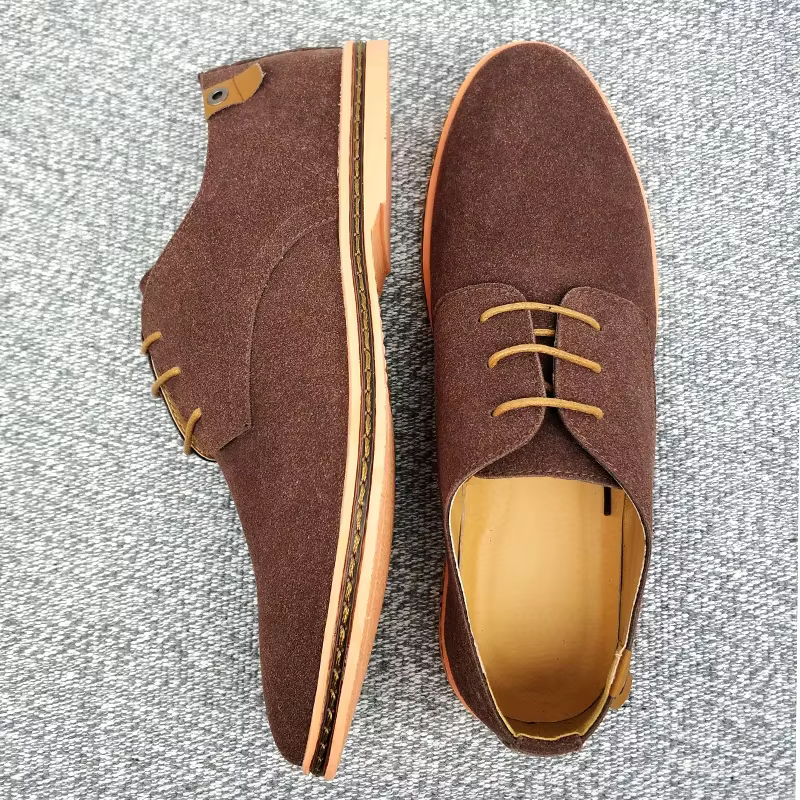 Oxford-Chaussures décontractées en daim pour hommes, baskets classiques, chaussures provoqué confort