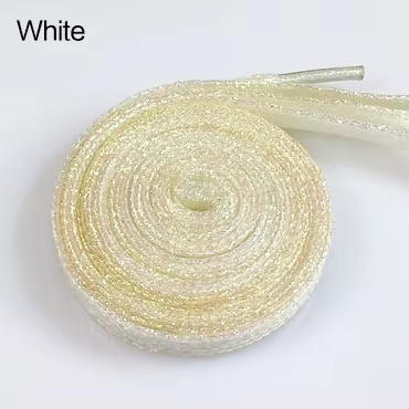 16 couleurs 110 cm paillettes brillantes or et argent lacets lumineux colorés Sneaker chaussures de 