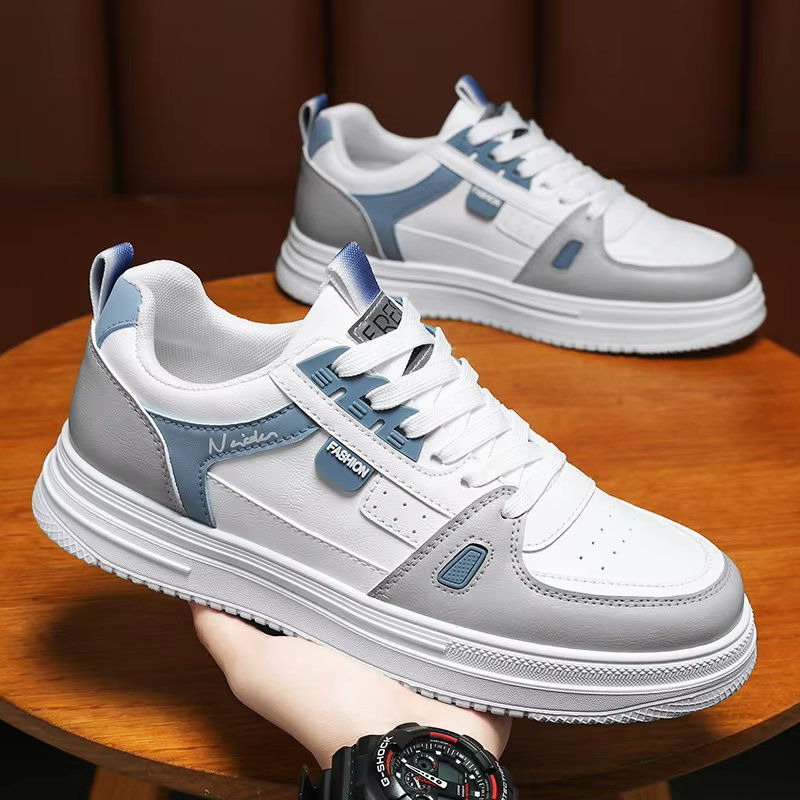 Chaussures de skateboard décontractées pour hommes, baskets montantes, chaussures de sport plates, c