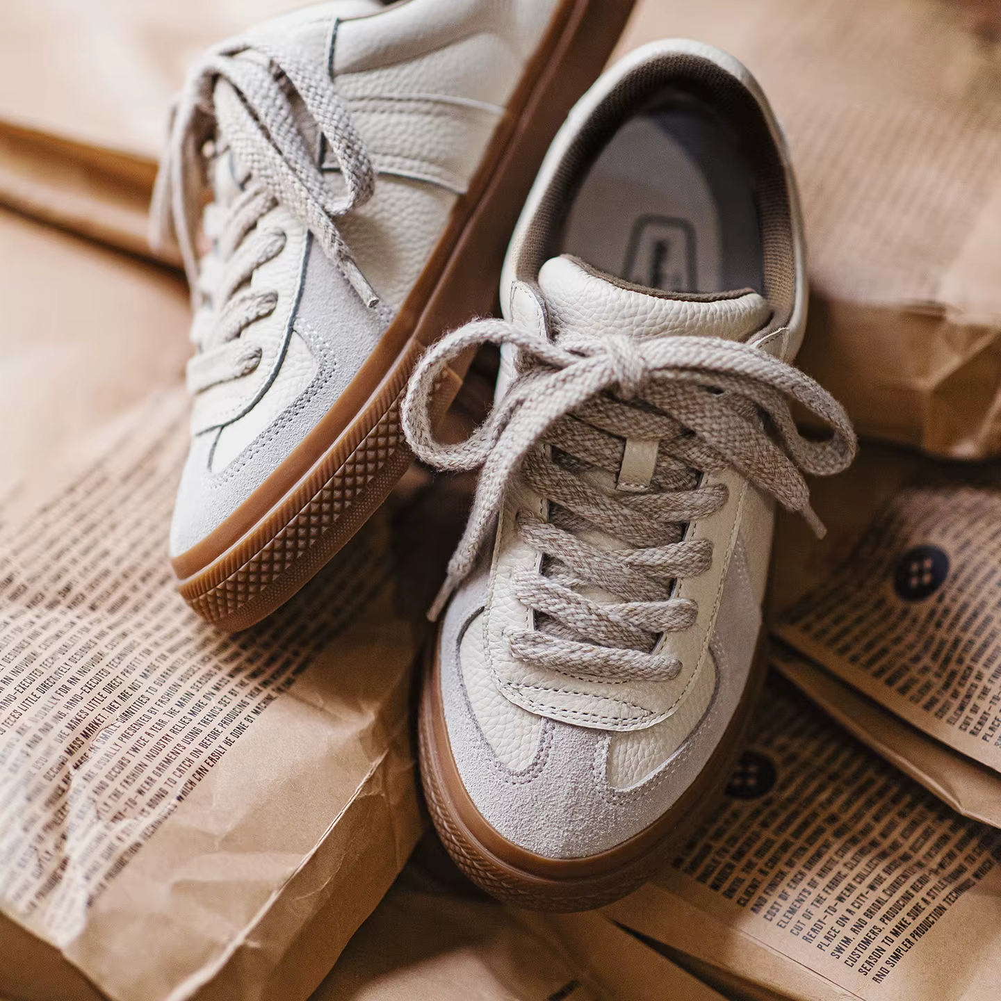 Maden chaussures d'entraînement décontractées en cuir pleine fleur pour hommes polyvalentes conforta