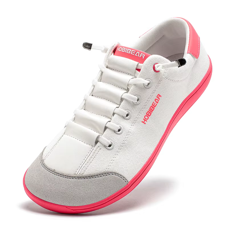 HOBIBEAR Chaussures minimalistes à bout large pour hommes et femmes, baskets en toile légères et aju