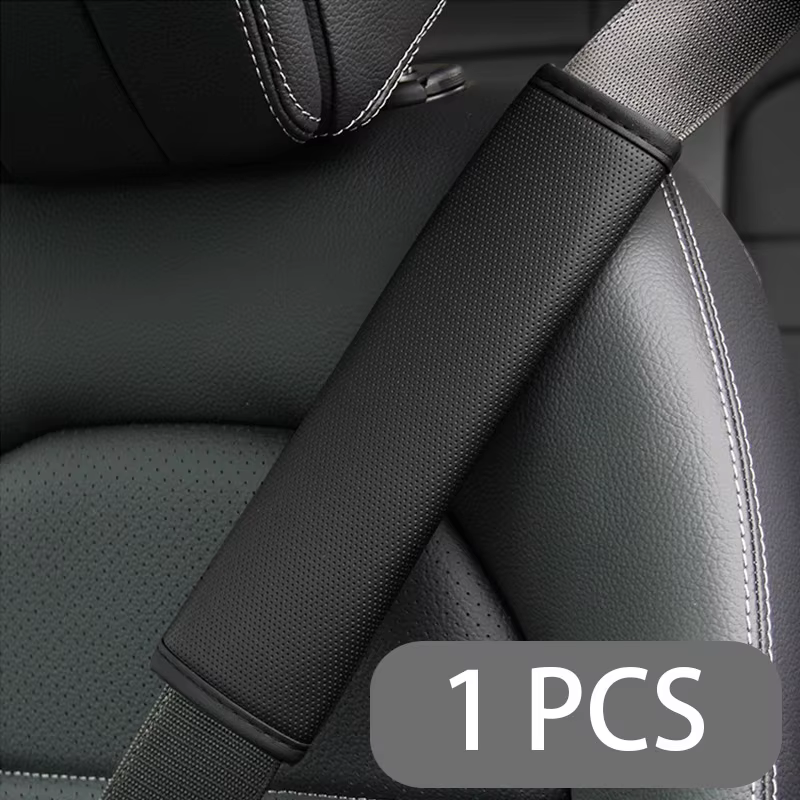 Coussin de rembourrage de ceinture de sécurité en cuir PU, accessoires de voiture, couverture initié