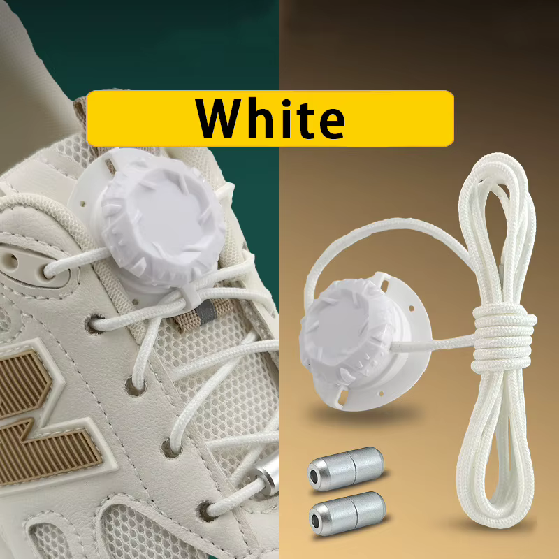 1 paire/2 paires de lacets de chaussures sans nœuds, lacets à boucle pivotante tendance, lacets auto