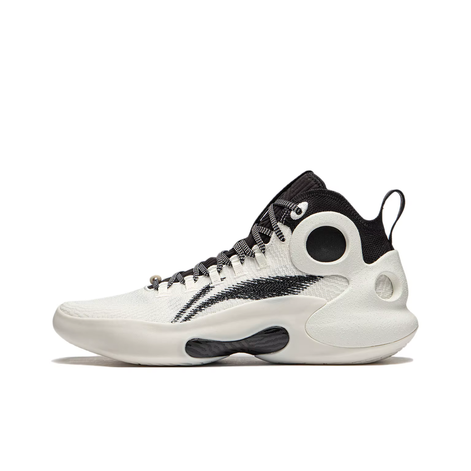 Li Ning Yushuai Ultra Mid Top Chaussures de basket-ball pour hommes ivoire ABAU003-3