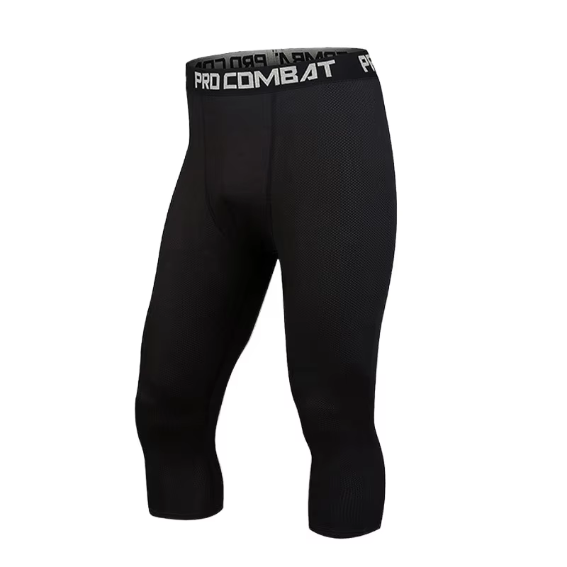 Collants de basket-ball à 7 points pour hommes, pantalons d'entraînement blancs à cinq points, compr