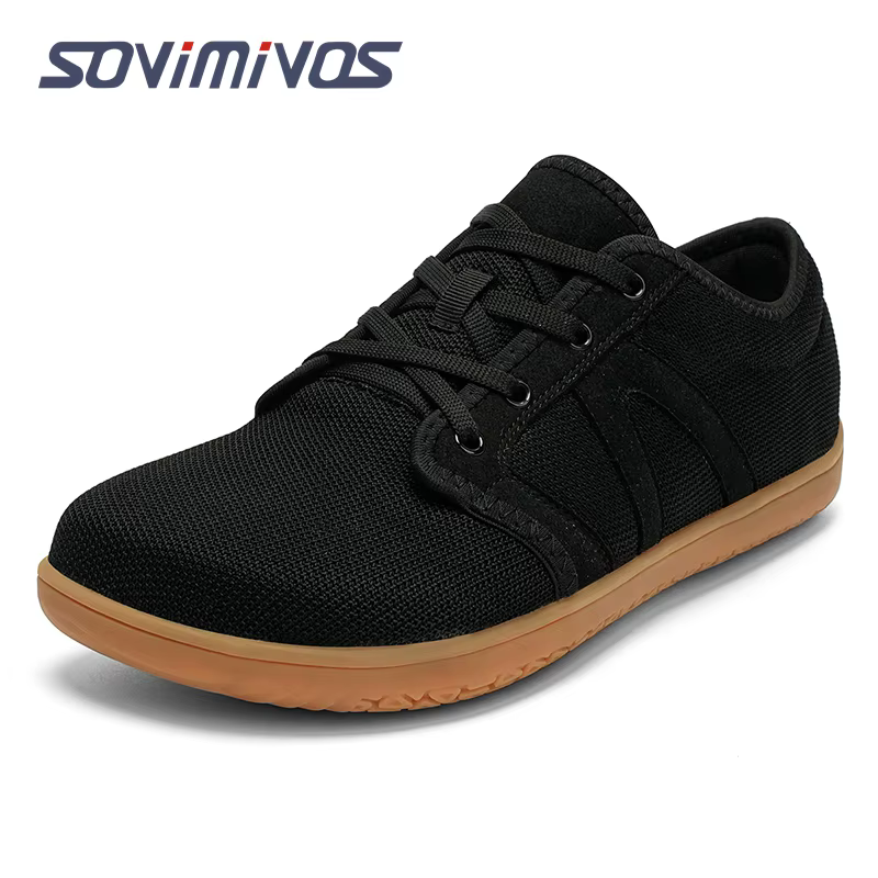 Chaussures pieds nus pour hommes Zero Drop minimaliste course à bout large boîte chaussure Tennis ch