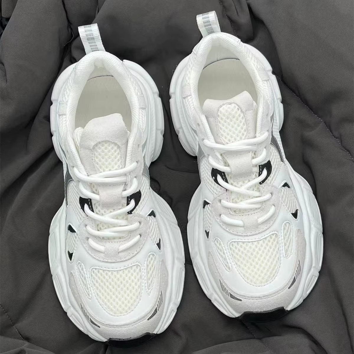 Baskets blanches pour femmes, chaussures à plateforme légère, à la mode, Style de rue, élégantes, Pe