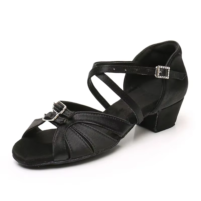 Chaussures de danse pour filles et femmes, chaussures de salle de bal latine, chaussures de spectacl