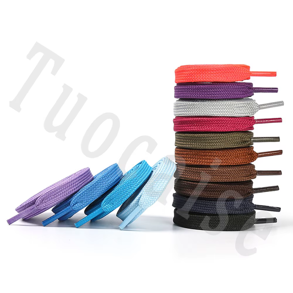 1 paire de lacets plats de 10mm de large pour chaussures de Sport lacet pour baskets/runner lacets d