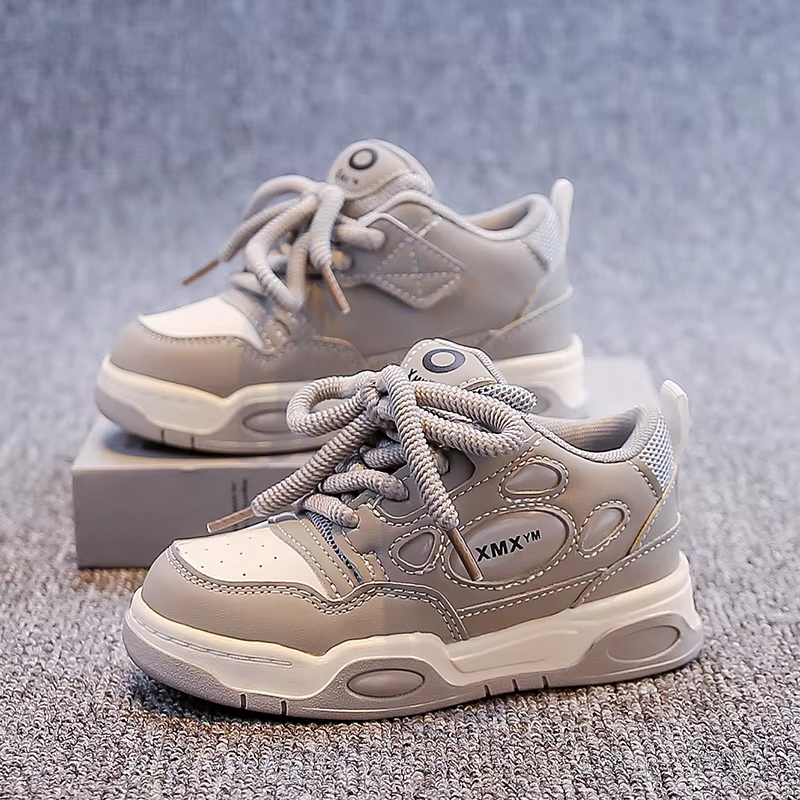 Chaussures de sport montantes pour garçons et filles, baskets de marche à semelle souple, confortabl