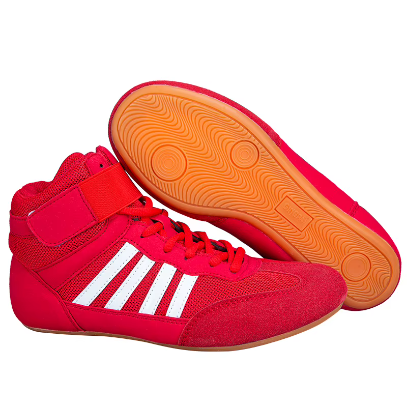 GINGPAI-Chaussures de lutte pour femmes, hommes et enfants, boxe professionnelle, tendon d'entraînem