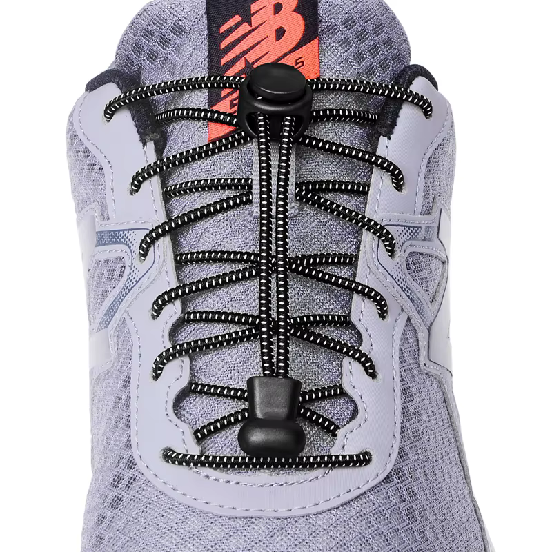 Lacets élastiques en plastique pour chaussures de sport, fermeture rapide, 23 couleurs, 1 paire
