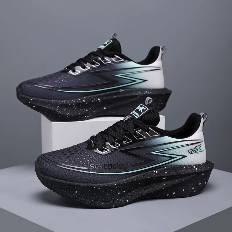 Chaussures de course avec plaque en carbone, spéciales marathon, respirantes, légères, confortables,