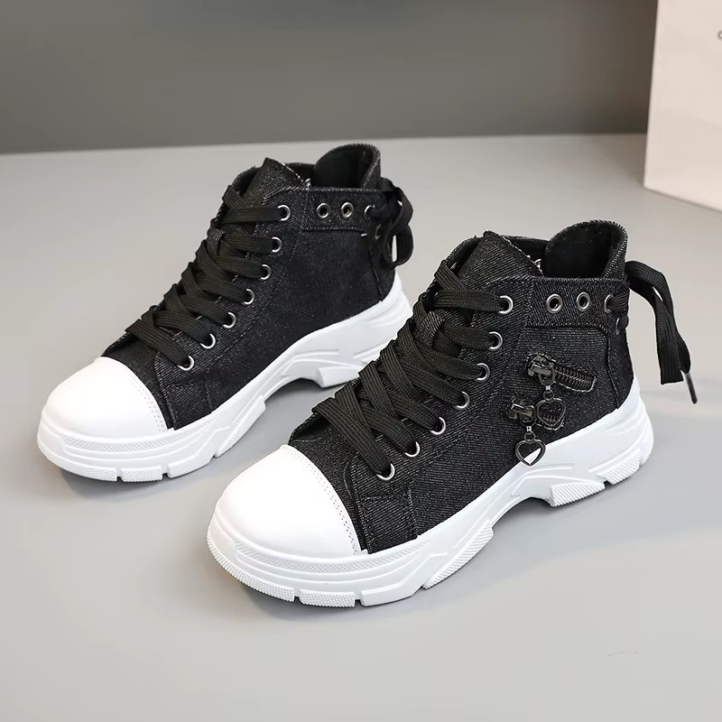 Nouvelle toile haut de gamme femmes chaussures 2025 printemps respirant Denim baskets femmes été fon