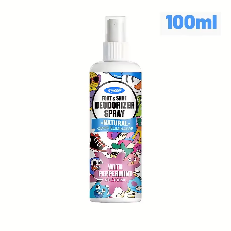 Flacon pulvérisateur désodorisant pour pieds, Spray éliminateur d'odeurs à action rapide et longue d