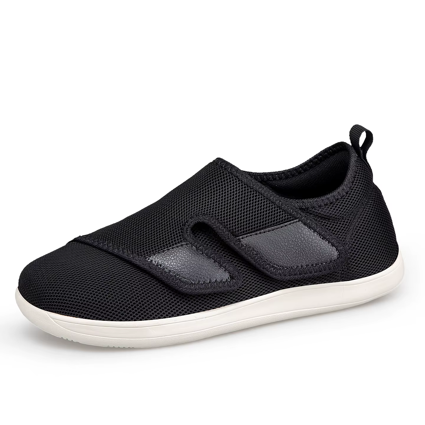 Chaussures Diabétiques Homme EasyTop pour Personnes Âgées, Orthopédiques, Pieds Gonflés, Réglables, 