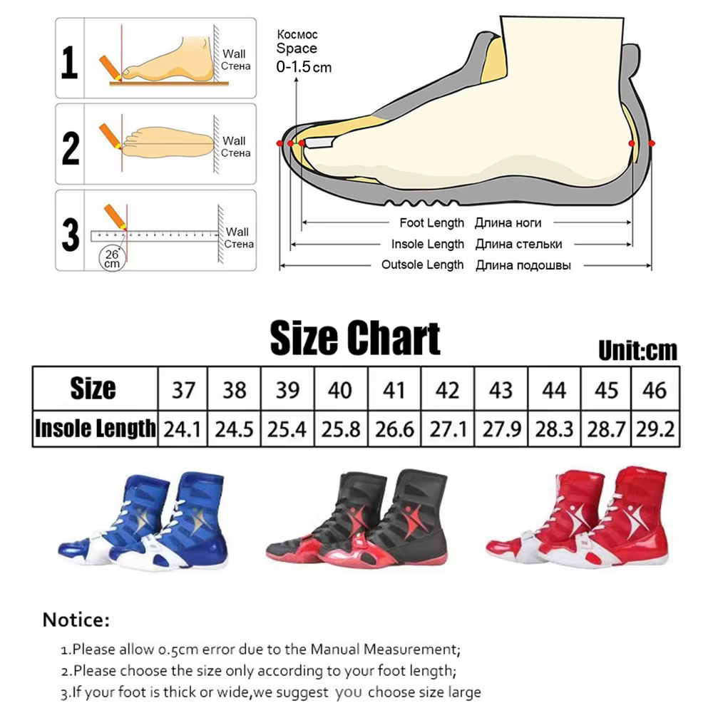 KANGRbiomome-Bottes de boxe professionnelles pour hommes et femmes, baskets de lutte, chaussures de 