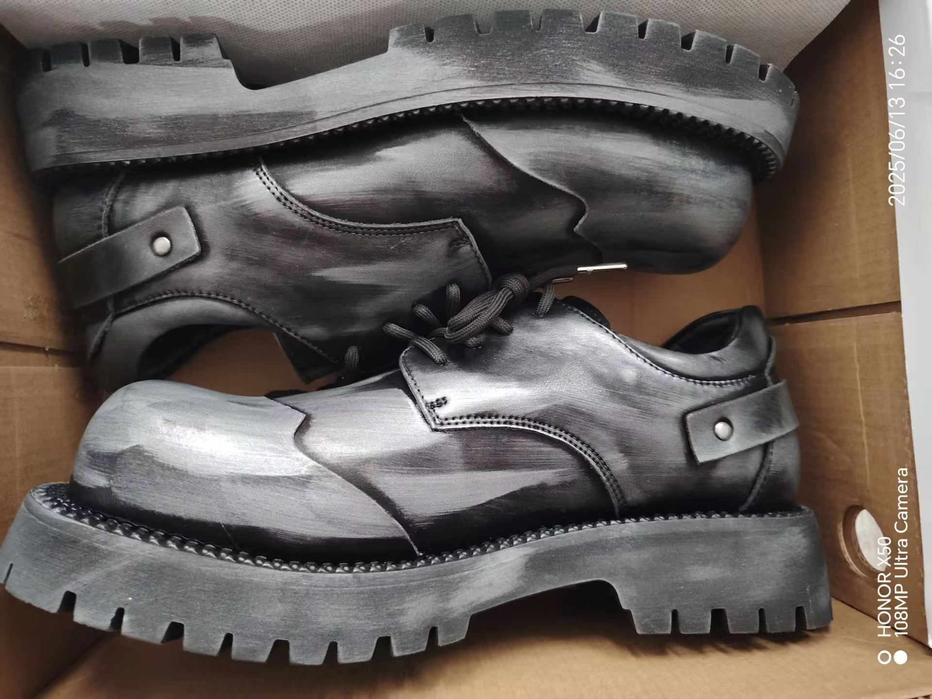 Chaussures Derby à plateforme pour hommes et femmes, Niche haut de gamme, Style britannique, cuir de