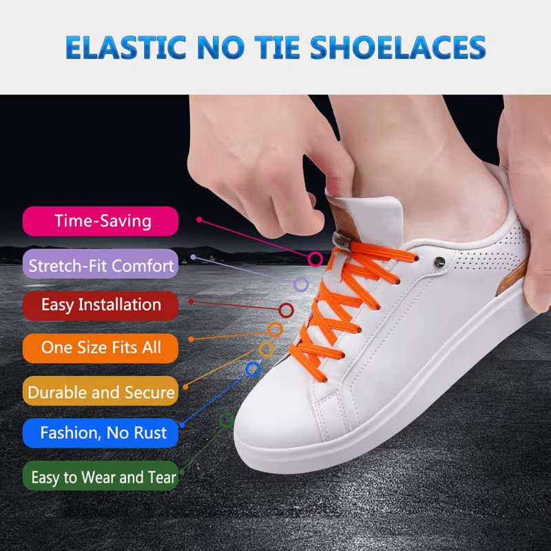 Lacets Lumineux à Verrouillage Magnétique sans Attaches, artificiel astiques, pour Baskets, pour Enf