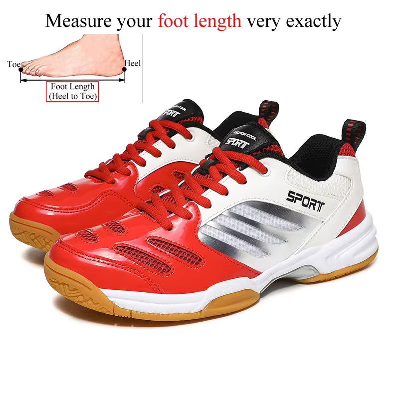 Chaussures de badminton coordonnantes pour hommes, baskets de tennis de table, de volley-ball, de sp