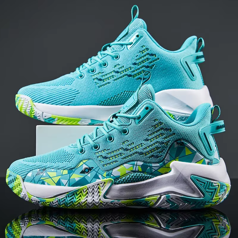 Chaussures de basket-ball pour hommes, respirantes, antidérapantes, portables, pour course à pied, e