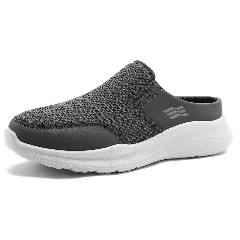 Mules de sport minimalistes pour hommes, surface respirante en maille perforée, empeigne protectrice