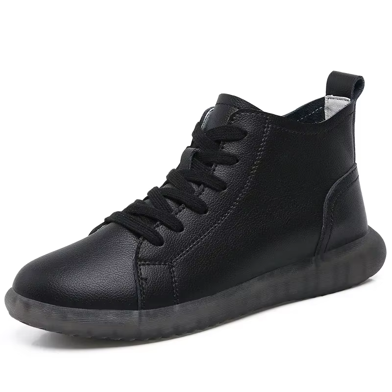 Chaussures décontractées imperméables en cuir véritable de haute qualité pour femmes, baskets montan