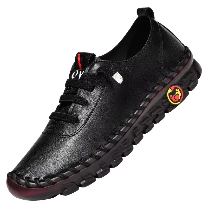 Chaussures de course en cuir PU pour femmes, chaussures de sport, baskets plates astronomiques avec