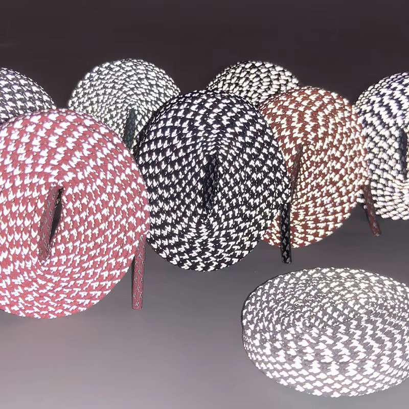 1 paire de lacets réfléchissants plats de 3M pour baskets brillent la nuit être Applicable AF1/AJ Sp