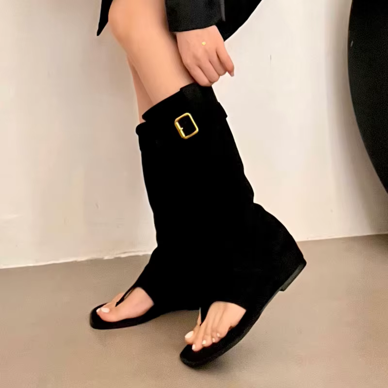 Bottines d'été Cool pour femmes, Style à la mode, bout ouvert, bottines courtes, chaussures à talons