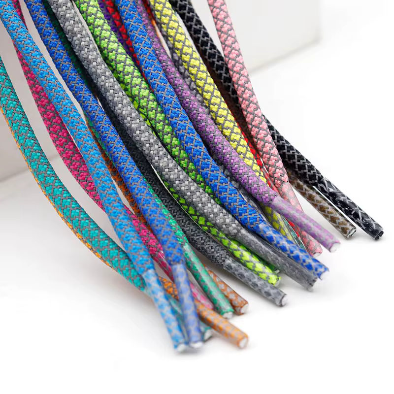 Coolstring sélectionné enfants taille Lacet 4.5MM lumière réfléchissante corde lacets pour enfant mo