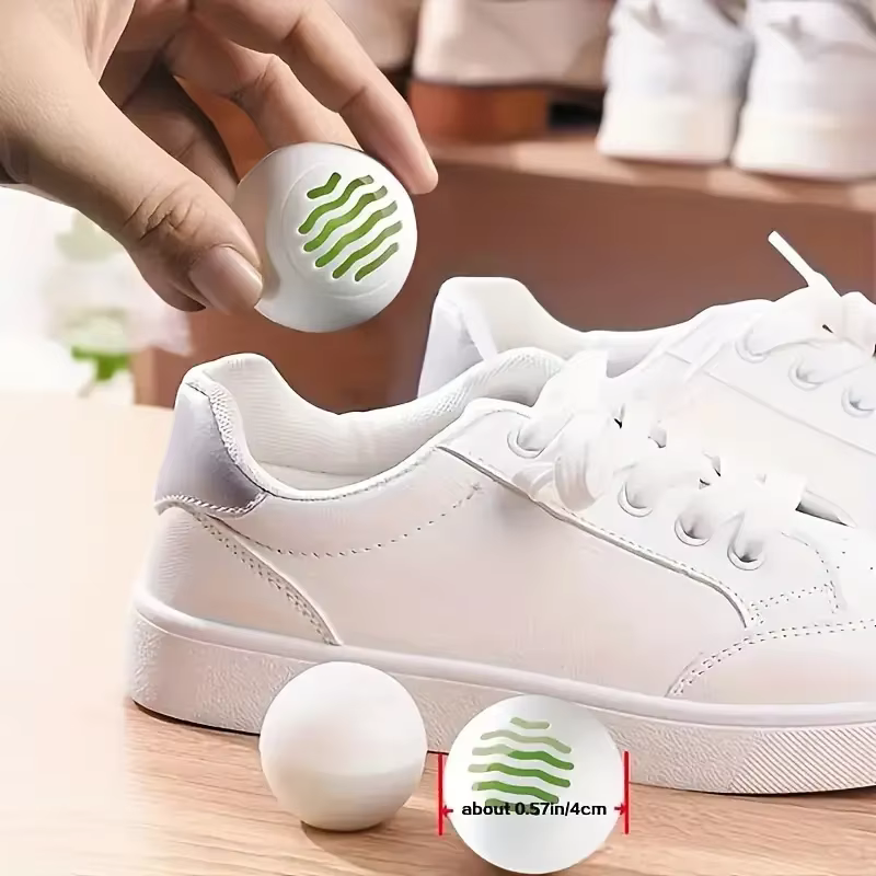 Boules désodorisantes pour chaussures, 6 pièces, parfum de thé, essentiel, soins des pieds, chaussur